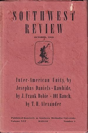 Southwest Review Vol XXV 1939-40 COMPLETE