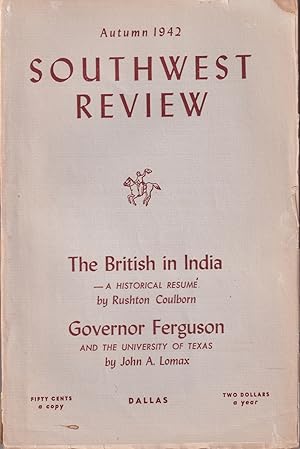 Southwest Review Vol XXVIII 1942-43 COMPLETE