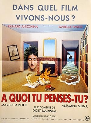 "A QUOI TU PENSES-TU?" Réalisé par Didier KAMINKA en 1992 avec Richard ANCONINA, Isabelle PASCO /...