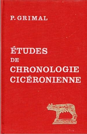 Etudes de Chronologie ciceronienne