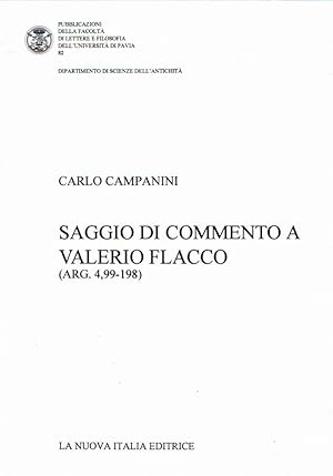 Saggio di commento a Valerio Flacco (Arg. 4,99-198)