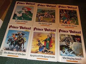 6 VOLUMES: PRINCE VALIANT in the Days of King Arthur ( Book 2 The Singing Sword, 3 Knights of the...