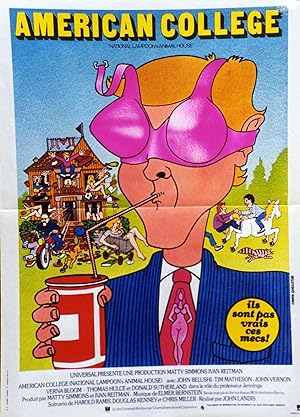 "AMERICAN COLLÈGE (NATIONAL LAMPOON'S ANIMAL HOUSE)" Réalisé par John LANDIS en 1978 avec John BE...