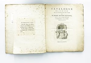 Catalogue raisonné de la collection de livres de M. Pierre Antoine Crevenna, négociant à Amsterda...
