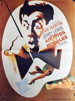 "ARTISTES ET MODÈLES (ARTISTS & MODELS)" Réalisé par Frank TASHLIN en 1955 avec Jerry LEWIS, Dean...