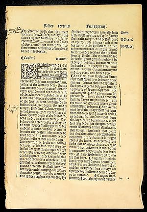 Printed Leaf from Polychronicon