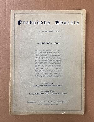 Prabuddha Bharata, or Awakened India (January, 1930 - Volume XXXV, Number 1)