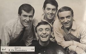 Gerry & The Pacemakers Merseybeat Old Real Photo Postcard