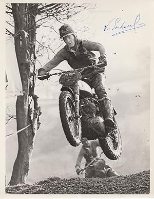 Vic Eastwood Motorcycle MX Super Bikes Motocross Press Hand Signed Photo