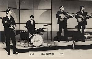 The Beatles Live On TV CS132 Brel Real Photo Vintage Postcard