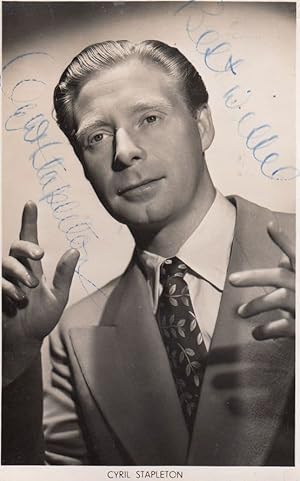 Cyril Stapleton Hand Signed Antique Photo