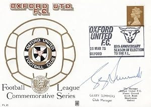 Gerry Summers Oxford United Football Club Limited Edition of 150 Hand Signed FDC