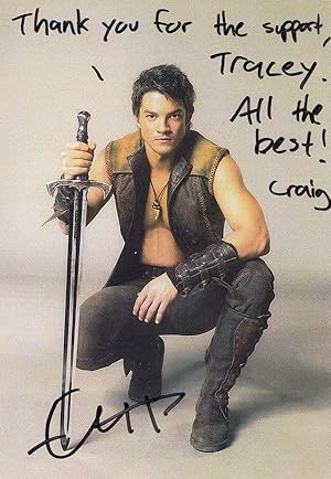 Craig Horner Hartland The Legend Of The Seeker Hand Signed Photo