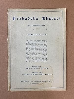 Prabuddha Bharata, or Awakened India (February, 1930 - Volume XXXV, Number 2)