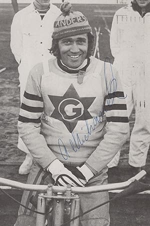 Anders Michenek Sweden Speedway Champion Hand Signed Photo
