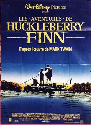 "LES AVENTURES DE HUCKLEBERRY FINN (ADVENTURES OF HUCK FINN)" Affiche originale D'après le roman ...