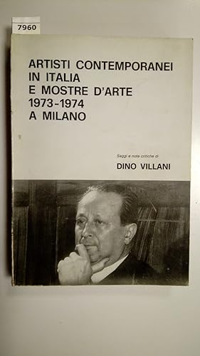 Villani Dino, Artisti contemporanei in Italia e mostre d'arte 1973-1974 a Milano, Lombardia Notte...