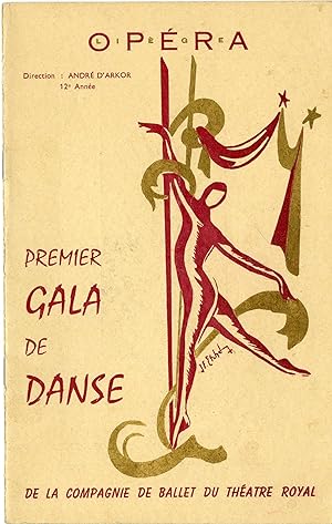 "PREMIER GALA DE DANSE de la Compagnie de Ballet du Théâtre Royal de Liège" Programme original 19...