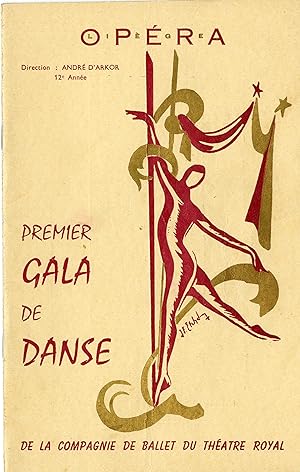 "PREMIER GALA DE DANSE de la Compagnie de Ballet du Théâtre Royal de Liège" Programme original 19...