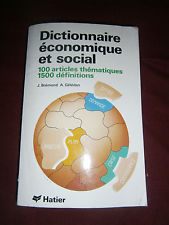 Dictionnaire économique et social