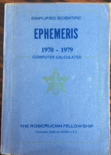 SIMPLIFIED SCIENTIFIC - EPHEMERIS - 1970-1979 COMPUTER CALCULATED