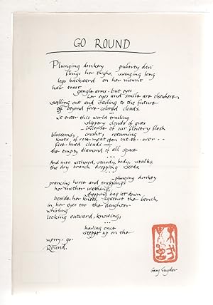 GO ROUND, Poetry Postcard.