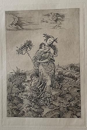 Ceres. Heliograbado de Amand Durand copia de una obra de Cristofano Robetta.
