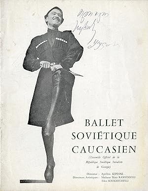 "BALLET SOVIÉTIQUE CAUCASIEN" Programme original L'ALHAMBRA 1957 (complet 20 pages)