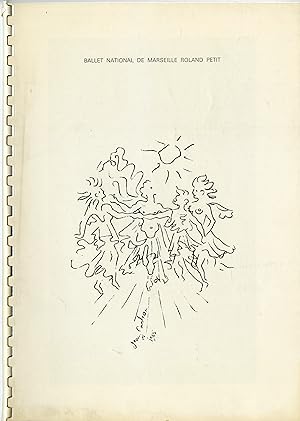 "BALLET NATIONAL DE MARSEILLE ROLAND PETIT" Dossier de presse original Saison 1985-1986 / Couvert...