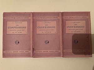 Rousseau: Les confessions Tome 1 2 et 3 - 3 Tomes