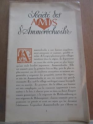Société des amis d'Ammerschwihr Buts de la Société-Conditions d'Admission