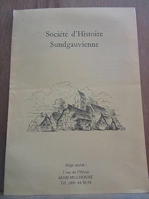 Société d'Histoire Sundgauvienne bulletin d'adhésion