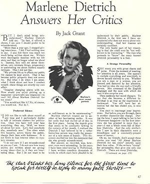 LAMINA 34552: Primer plano de Marlene Dietrich
