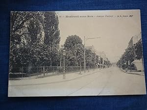 Carte Postale Montreuil-sous-Bois Avenue Pasteur 93-Catala Frères N41