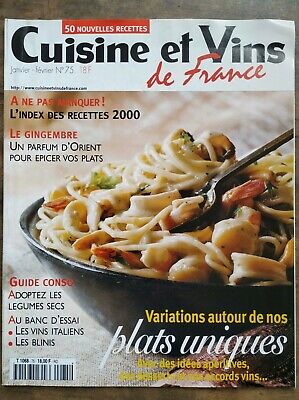 Cuisine et Vins de France Nº 75 janvier février 2001