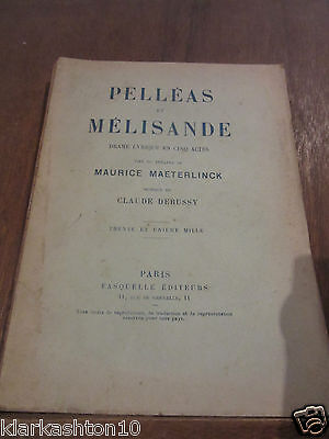 Pelléas et Mélisande drame lyrique en cinq actes