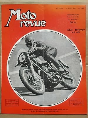 Moto Revue n 1098 Essai Zundapp KS 601 23 Août 1952
