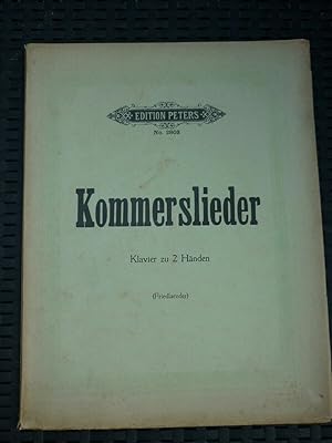 Kommerslieder Klavier zu 2 Händen Friedlaender Edition Peters N2803