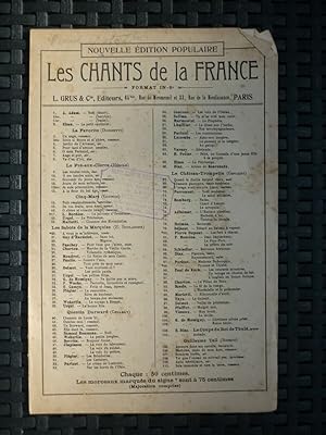 Partition Cappeau de Roquemaure Noël Les Chants de la France L. Grus Cie