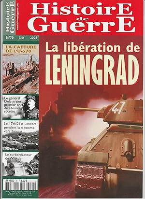 Histoire de Guerre n 70 Juin 2006 la libération de LENINGRAD capture l'u 570