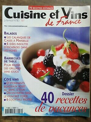 Cuisine et Vins de France Nº 80 juillet août 2001