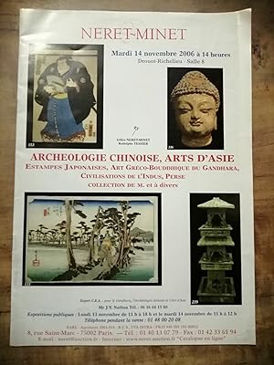 neret minet Archeologie chinoise Arts d'Asie Mardi 14 Novembre 2006