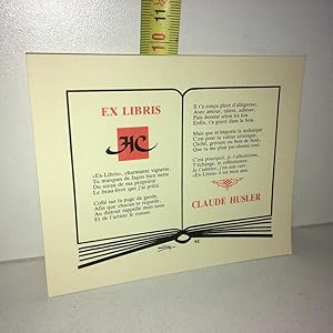 ex libris Willy BRASPENNINCX Claude Husler ExLibris Bookplate