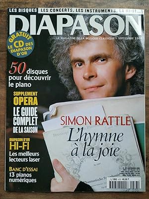 diapason Le Magazine de la Musique Classique Nº473 septembre 2000