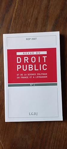 RDP Revue Du Droit Public n4 l g d j