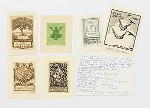 Four etched bookplates by Ella Dwyer (two signed)