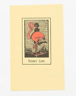 A two-colour bookplate for Sydney Long