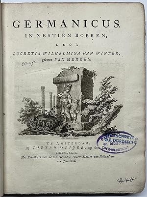 First Edition, 1779, Van Merken | Germanicus, Amsterdam, Pieter Meijer, 1779, [8] 474 [2] pp.