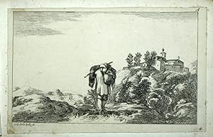 Stefano della Bella (1610-1664) Suite de douze paysages. Circa 1641 Tirage original