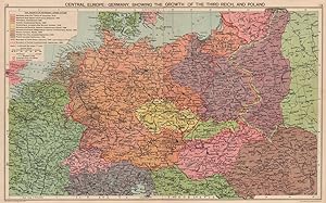 Central Europe: Germany, showing the growth of the Third Reich, and Poland